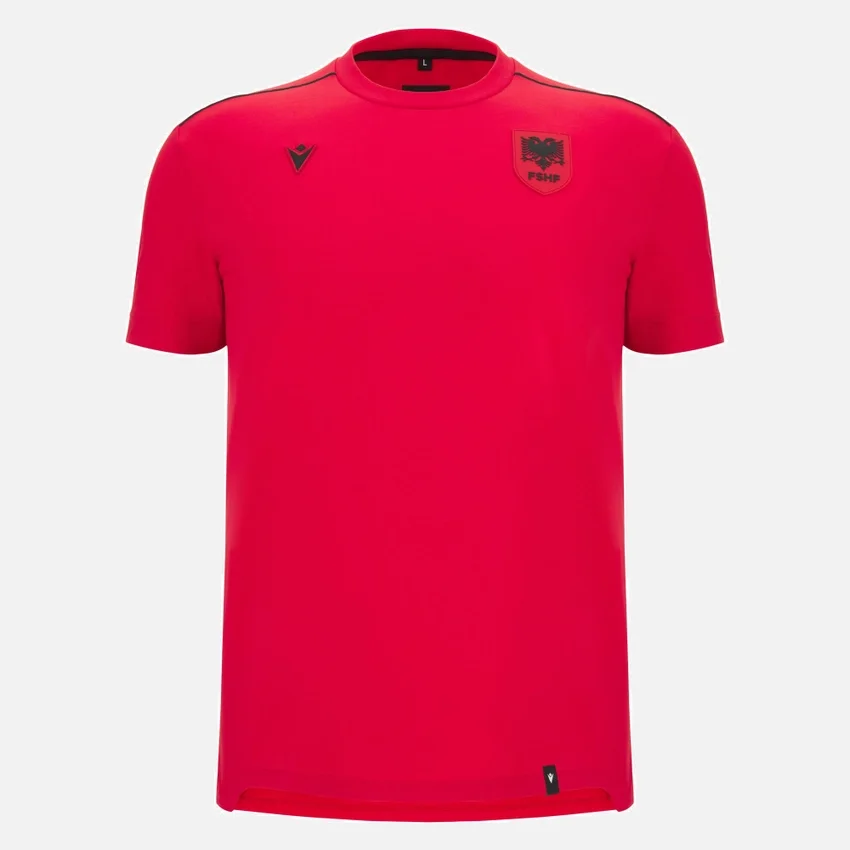 Albania National Team FSHF 2026/27 Men_x0092_s Sports Red T-Shirt Athleisure Albania National Team FSHF 2026/27 Men_x0092_s Sports Red T-Shirt Athleisure