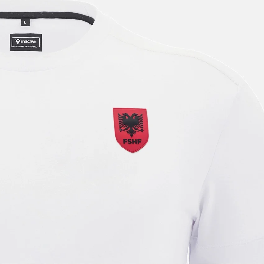 Albania National Team FSHF 2026/27 Men_x0092_s Sports White T-Shirt Athleisure Albania National Team FSHF 2026/27 Men_x0092_s Sports White T-Shirt Athleisure