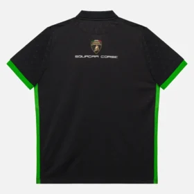 Automobili Lamborghini Squadra Corse Kid’s Black Polo Shirt