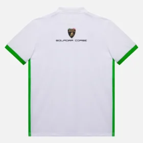 Automobili Lamborghini Squadra Corse Kid’s White Polo Shirt
