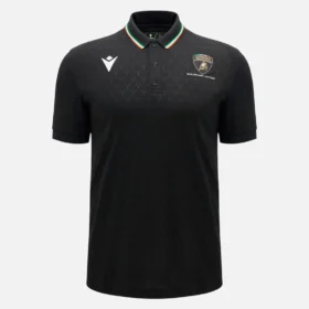 Automobili Lamborghini Squadra Corse Men’s Black Polo Shirt
