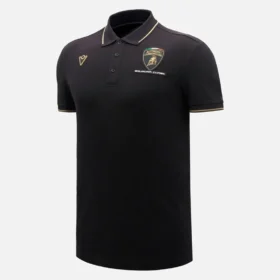 Automobili Lamborghini Squadra Corse Men’s Black Polo Shirt