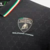 Automobili Lamborghini Squadra Corse Men’s Black Polo Shirt Automobili Lamborghini Squadra Corse Men’s Black Polo Shirt