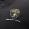 Automobili Lamborghini Squadra Corse Men’s Black Polo Shirt Automobili Lamborghini Squadra Corse Men’s Black Polo Shirt