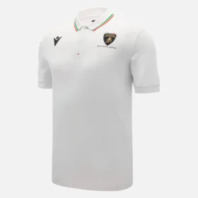 Automobili Lamborghini Squadra Corse Men’s White Polo Shirt