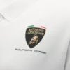 Automobili Lamborghini Squadra Corse Women’s White Polo Shirt Automobili Lamborghini Squadra Corse Women’s White Polo Shirt
