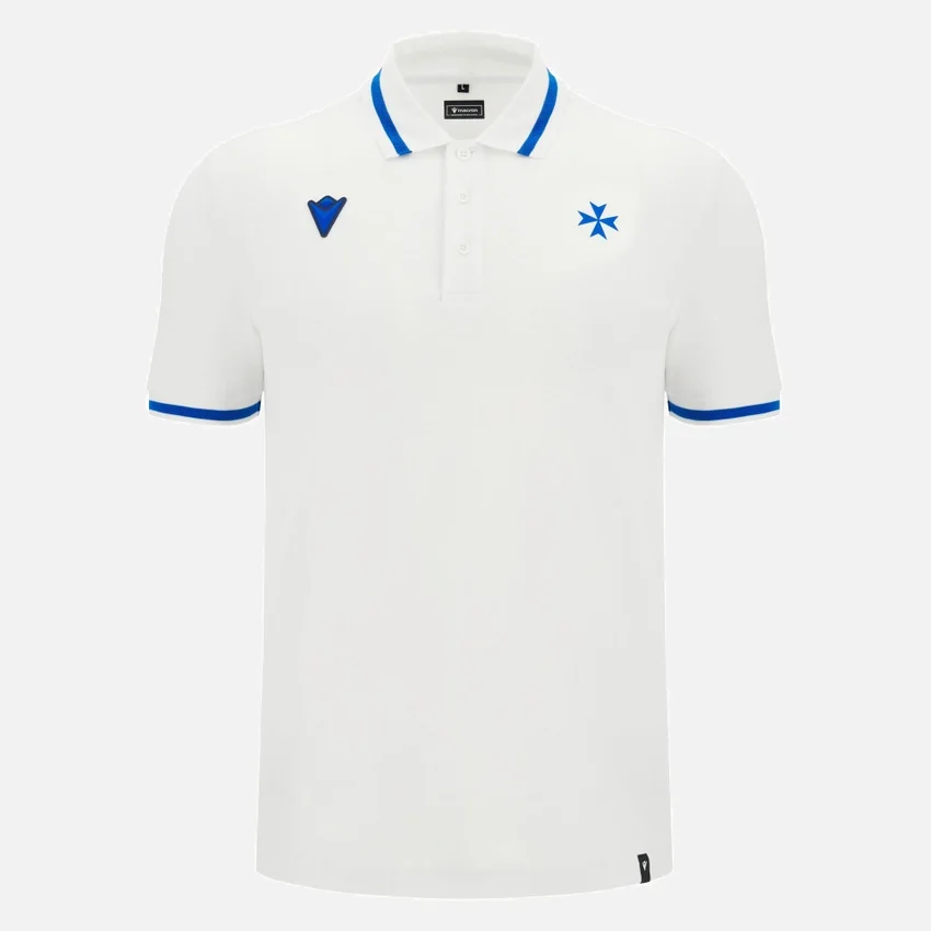 Auxerre 2025/26 Athleisure Adults’ White Travel Polo Shirt Auxerre 2025/26 Athleisure Adults’ White Travel Polo Shirt