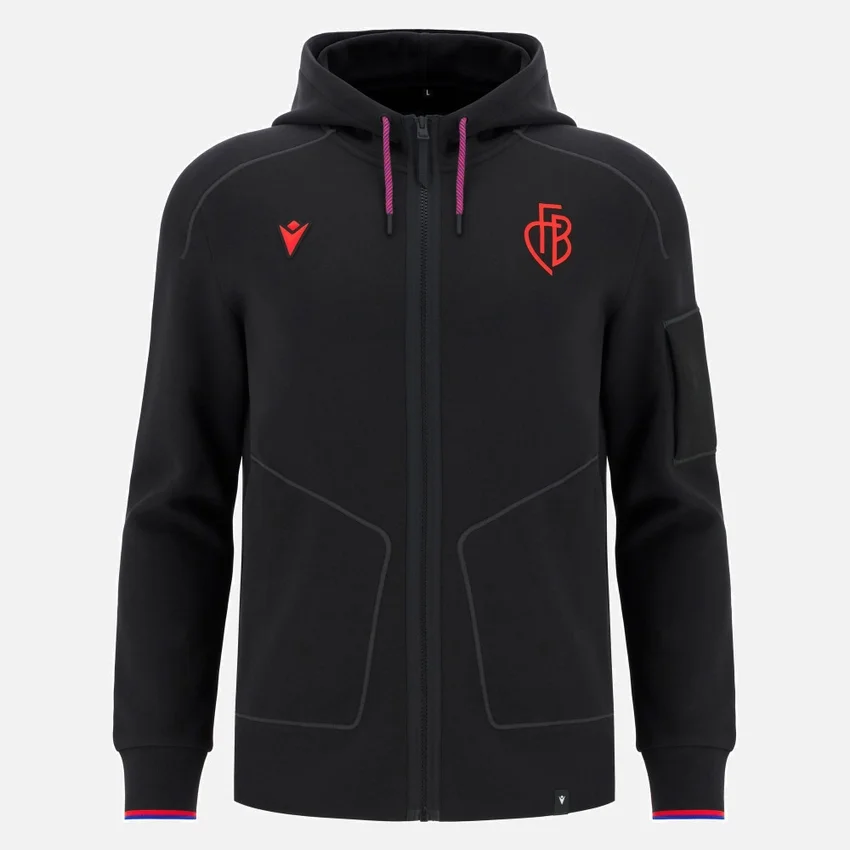 FC Basel 2025/26 Athleisure Adults’ Full Zip Cotton Hooded Sweatshirt FC Basel 2025/26 Athleisure Adults’ Full Zip Cotton Hooded Sweatshirt