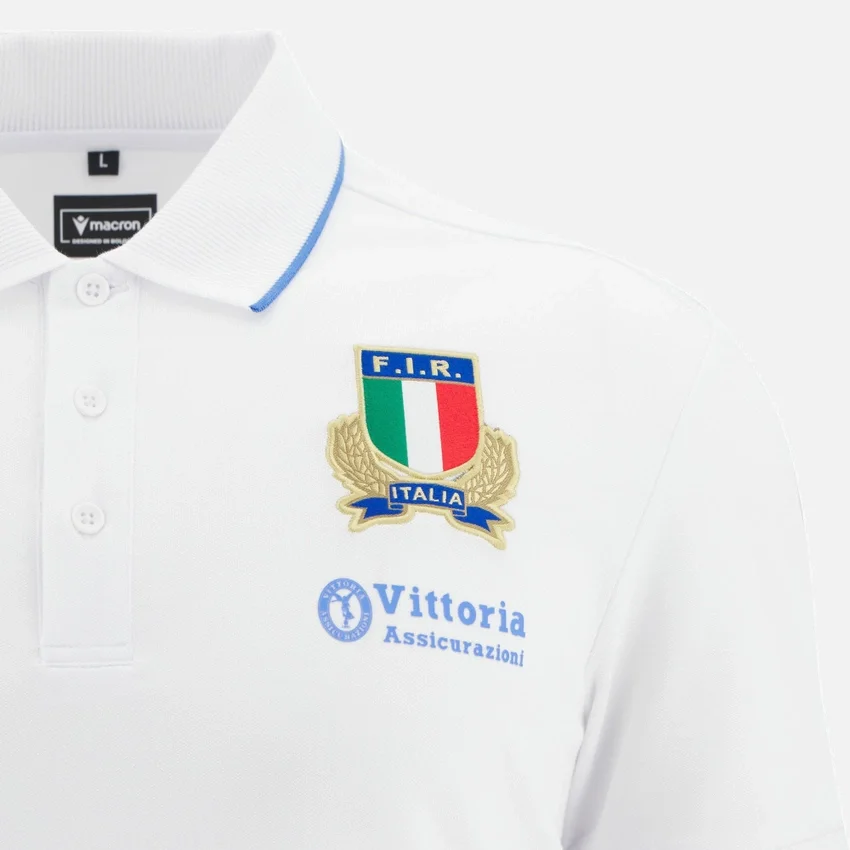 Italia Rugby 2025/26 Athleisure Adults’ Cotton Polo Shirt Italia Rugby 2025/26 Athleisure Adults’ Cotton Polo Shirt