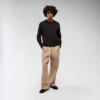 Mooncrest Crewneck Sweatshirt With Ribbed Trim Mooncrest Crewneck Sweatshirt With Ribbed Trim