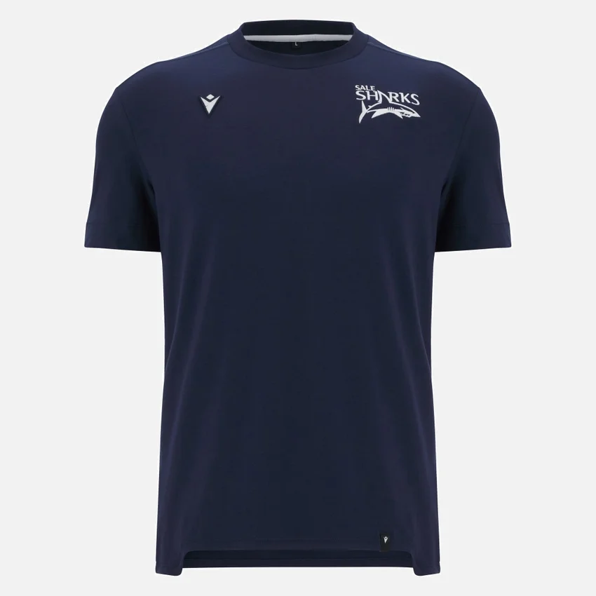 Sale Sharks 2025/26 Navy Cotton Tee Sale Sharks 2025/26 Navy Cotton Tee
