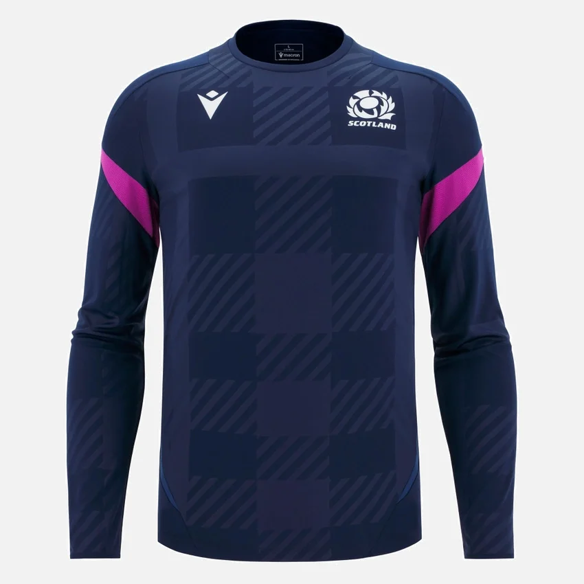 Scottish Rugby 2025/26 Long Sleeve Training Tee Scottish Rugby 2025/26 Long Sleeve Training Tee