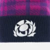 Scottish Rugby 2025/26 Navy And Purple Pom Pom Beanie