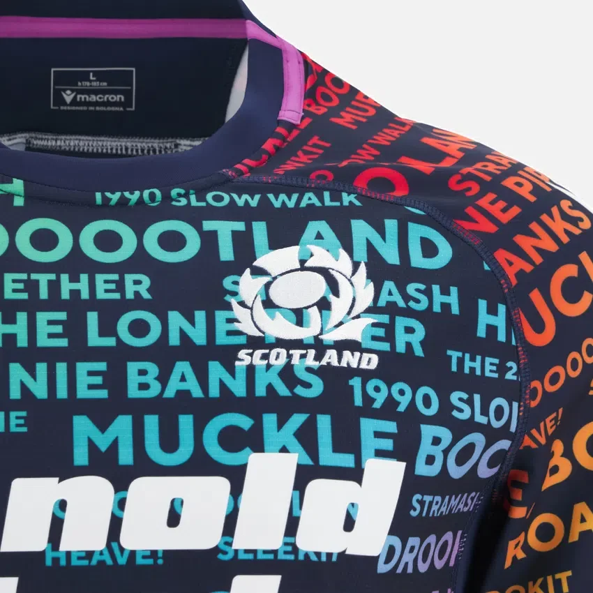 Scottish Rugby 2025/26 Words Training Jersey Scottish Rugby 2025/26 Words Training Jersey
