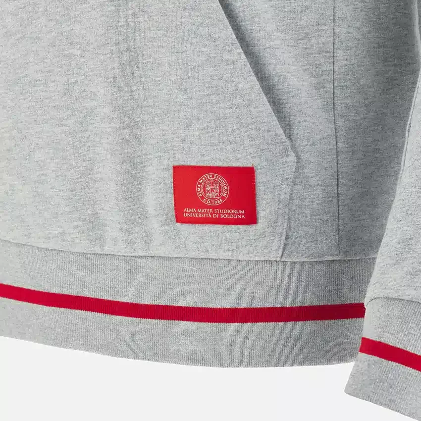 Unibo Collection Grey Melange Brushed Hoodie Senior Unibo Collection Grey Melange Brushed Hoodie Senior