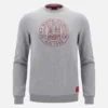 Unibo Collection Grey Melange Unbrushed Crewneck Sweatshirt Senior