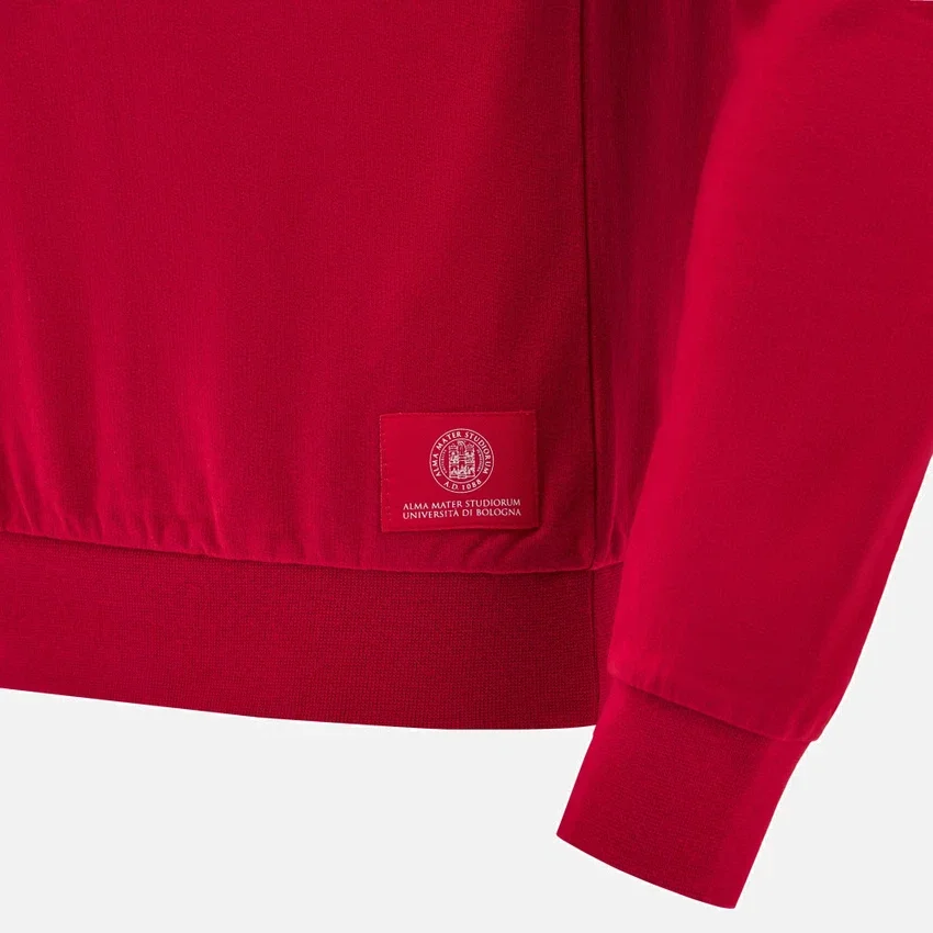 Unibo Collection Red Unbrushed Crewneck Sweatshirt Senior Unibo Collection Red Unbrushed Crewneck Sweatshirt Senior