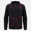 Welsh Rugby 2025/26 Black Athleisure Tech Hoody Welsh Rugby 2025/26 Black Athleisure Tech Hoody