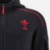 Welsh Rugby 2025/26 Black Athleisure Tech Hoody Welsh Rugby 2025/26 Black Athleisure Tech Hoody
