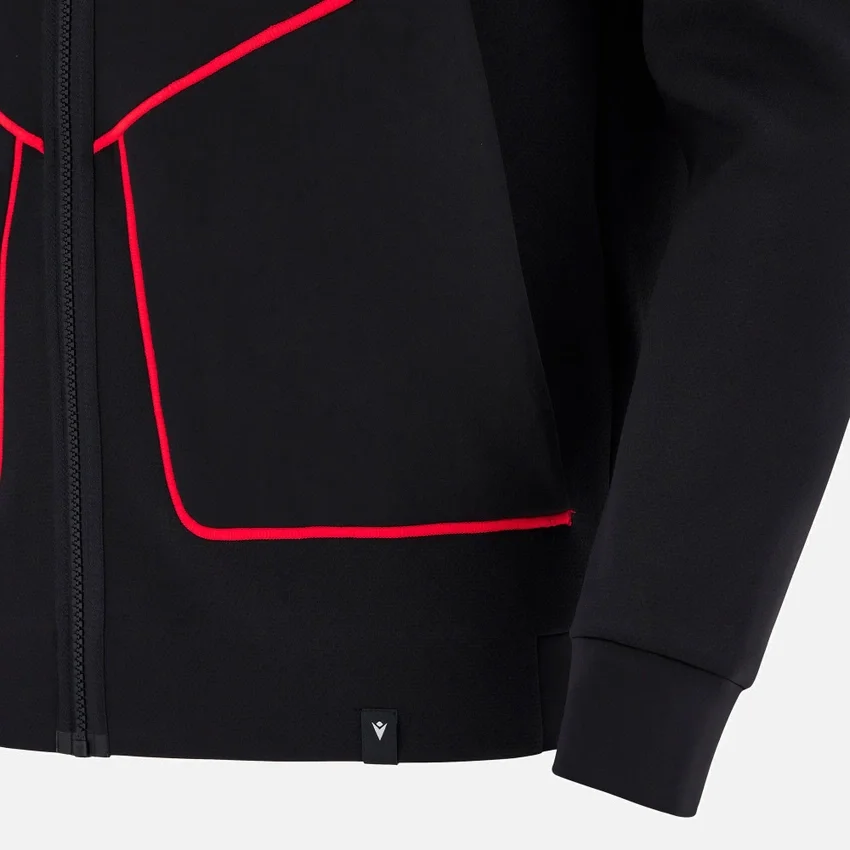 Welsh Rugby 2025/26 Black Athleisure Tech Hoody Welsh Rugby 2025/26 Black Athleisure Tech Hoody