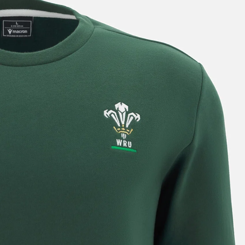 Welsh Rugby 2025/26 Green Fan Sweatshirt Welsh Rugby 2025/26 Green Fan Sweatshirt