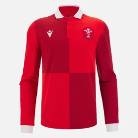 Welsh Rugby 2025/26 Home Long Sleeve Cotton Shirt