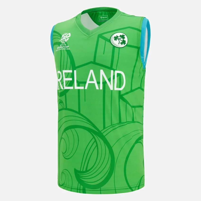 World Cup 2026 Ireland Cricket Team T-20 sleeveless hoodie World Cup 2026 Ireland Cricket Team T-20 sleeveless hoodie