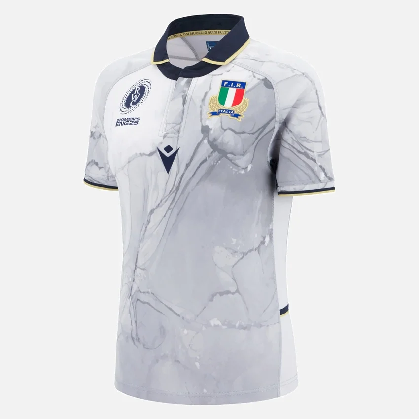 WRWC 2025 Italia Rugby Away Womens Slim Shirt WRWC 2025 Italia Rugby Away Womens Slim Shirt